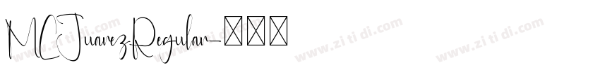 MCJuarezRegular字体转换 MCJuarezRegular字体转换