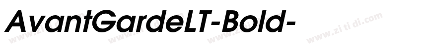 AvantGardeLT-Bold字体转换