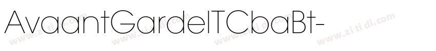 AvaantGardelTCbaBt字体转换