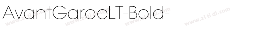 AvantGardeLT-Bold字体转换