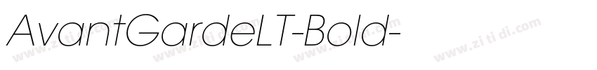 AvantGardeLT-Bold字体转换
