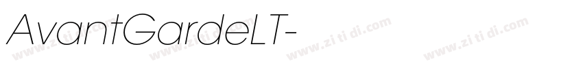 AvantGardeLT字体转换