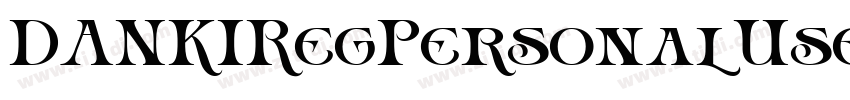DANKIRegPersonalUse字体转换 DANKIRegPersonalUse字体转换