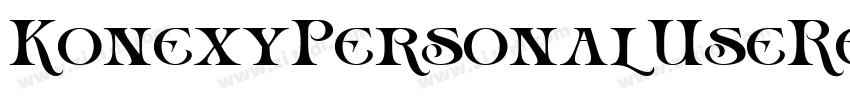 KonexyPersonalUseReg字体转换