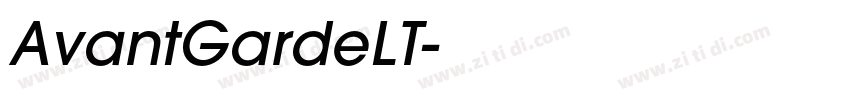 AvantGardeLT字体转换
