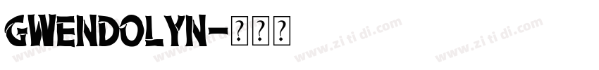 gwendolyn字体转换