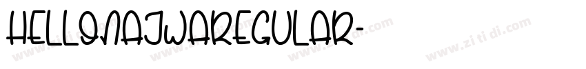 HelloNajwaRegular字体转换