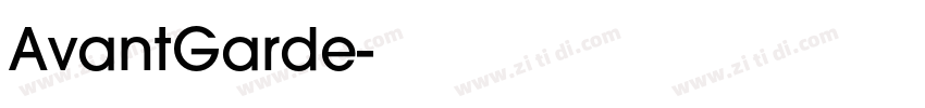 AvantGarde字体转换