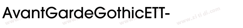 AvantGardeGothicETT字体转换