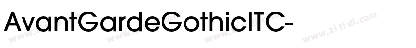 AvantGardeGothicITC字体转换