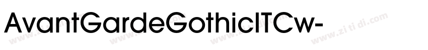 AvantGardeGothicITCw字体转换