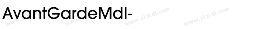 AvantGardeMdI字体转换