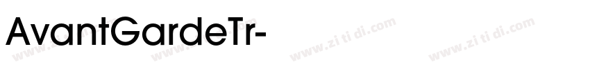AvantGardeTr字体转换