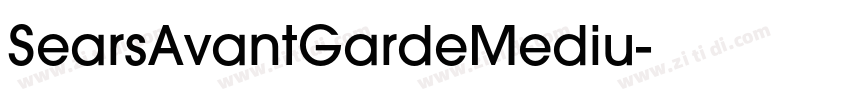 SearsAvantGardeMediu字体转换