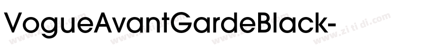 VogueAvantGardeBlack字体转换