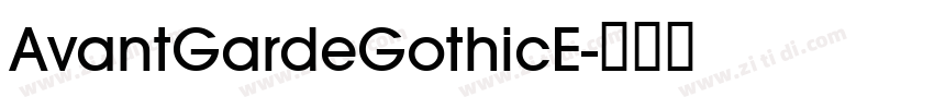 AvantGardeGothicE字体转换
