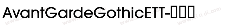 AvantGardeGothicETT字体转换