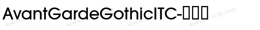 AvantGardeGothicITC字体转换