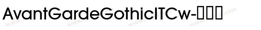 AvantGardeGothicITCw字体转换