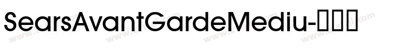 SearsAvantGardeMediu字体转换