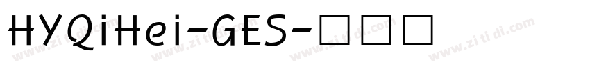 HYQiHei-GES字体转换