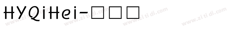 HYQiHei字体转换