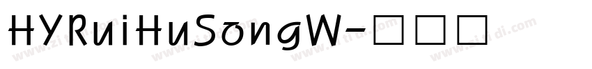 HYRuiHuSongW字体转换