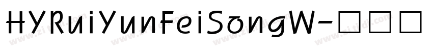 HYRuiYunFeiSongW字体转换