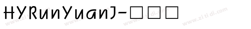 HYRunYuanJ字体转换