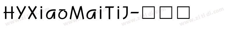 HYXiaoMaiTiJ字体转换