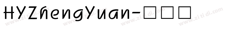 HYZhengYuan字体转换