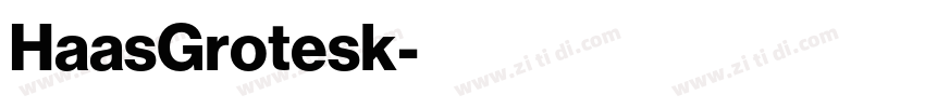 HaasGrotesk字体转换