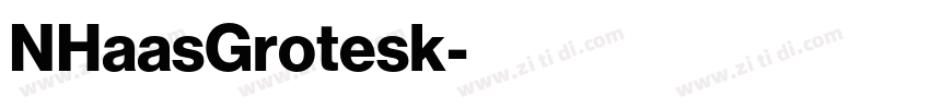 NHaasGrotesk字体转换