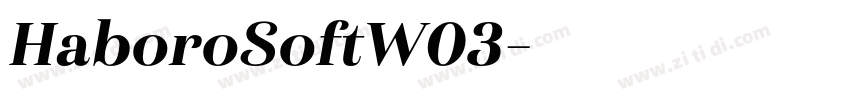 HaboroSoftW03字体转换
