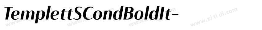 TemplettSCondBoldIt字体转换