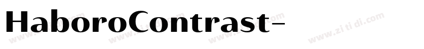 HaboroContrast字体转换