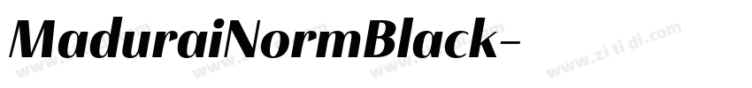 MaduraiNormBlack字体转换