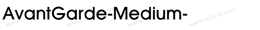 AvantGarde-Medium字体转换