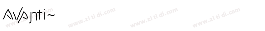 Avanti字体转换