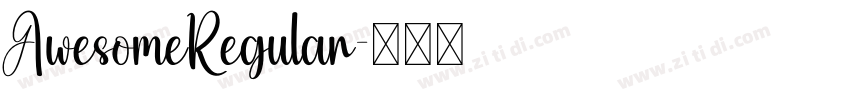 AwesomeRegular字体转换