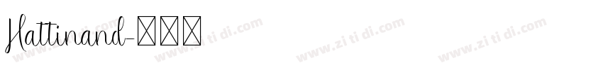 Hattinand字体转换