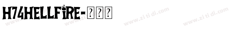 H74Hellfire字体转换