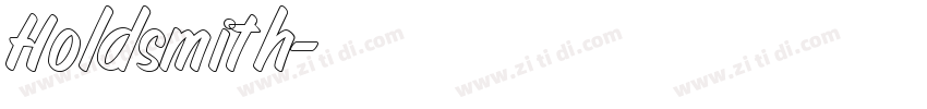 Holdsmith字体转换