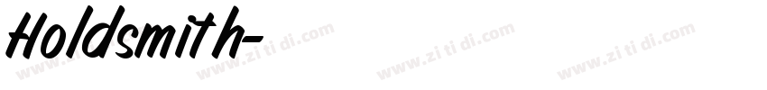 Holdsmith字体转换