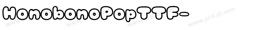 HonobonoPopTTF字体转换
