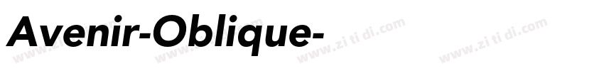 Avenir-Oblique字体转换