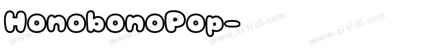 HonobonoPop字体转换