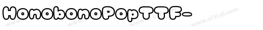 HonobonoPopTTF字体转换
