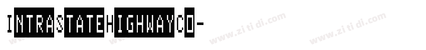 IntraStateHighwayCo字体转换