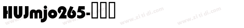 HUJmjo265字体转换